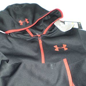 UNDER ARMOUR KIDS 1/4 ZIP STORM HOODIE JACKET MEDIUM